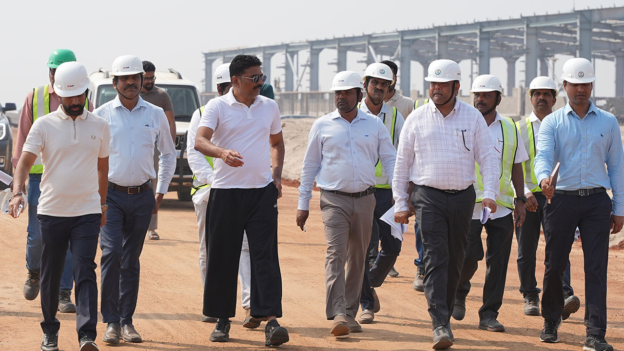 MD PV Krishna Reddy Visits Machilipatnam Port Site
