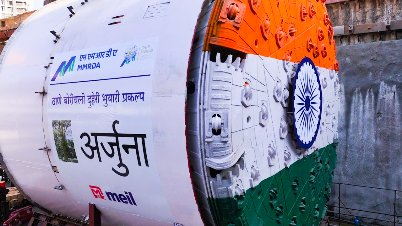 Arjuna: 2nd TBM Launched at Thane-Borivali Twin Tunnel project
