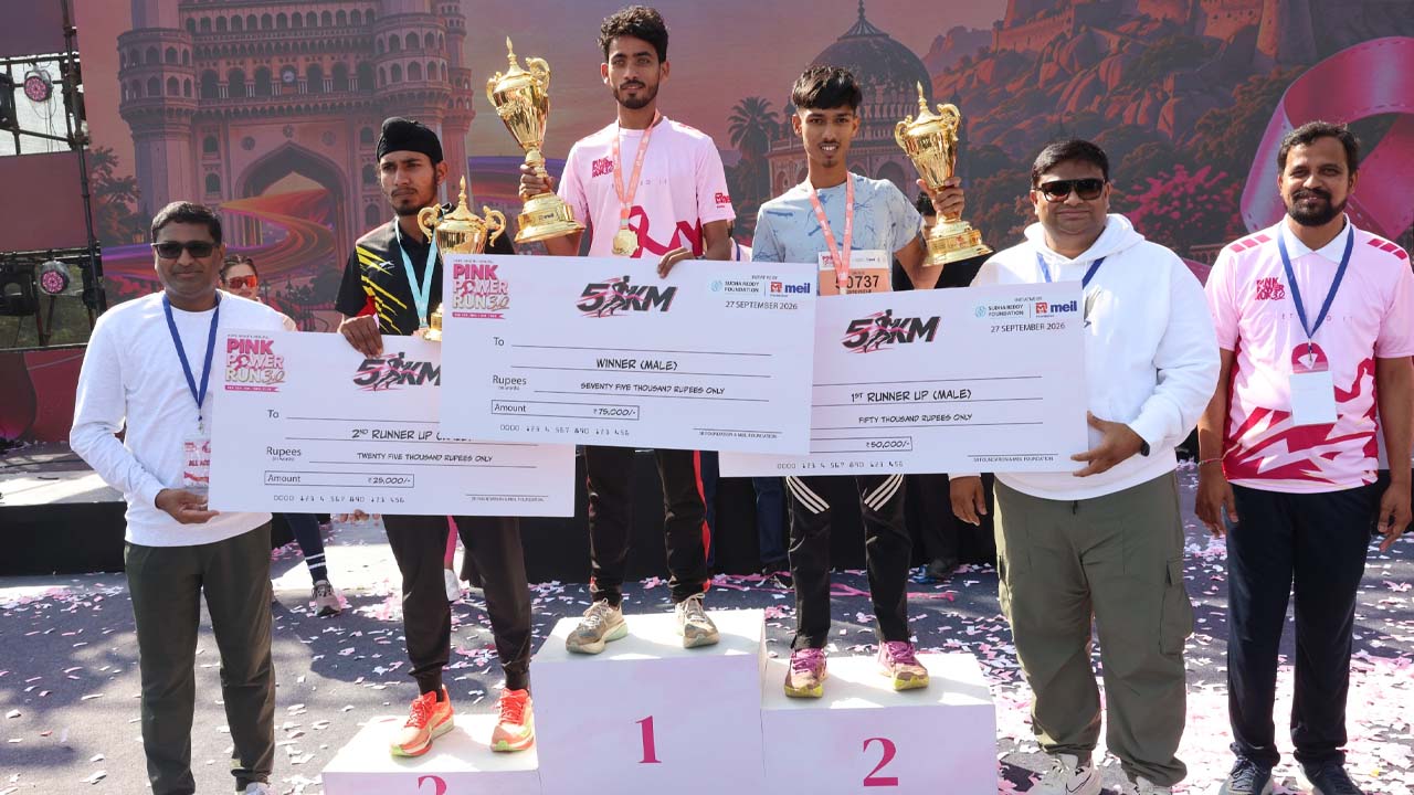 35,000 Unite in Hyderabad for Pink Power Run 3.0