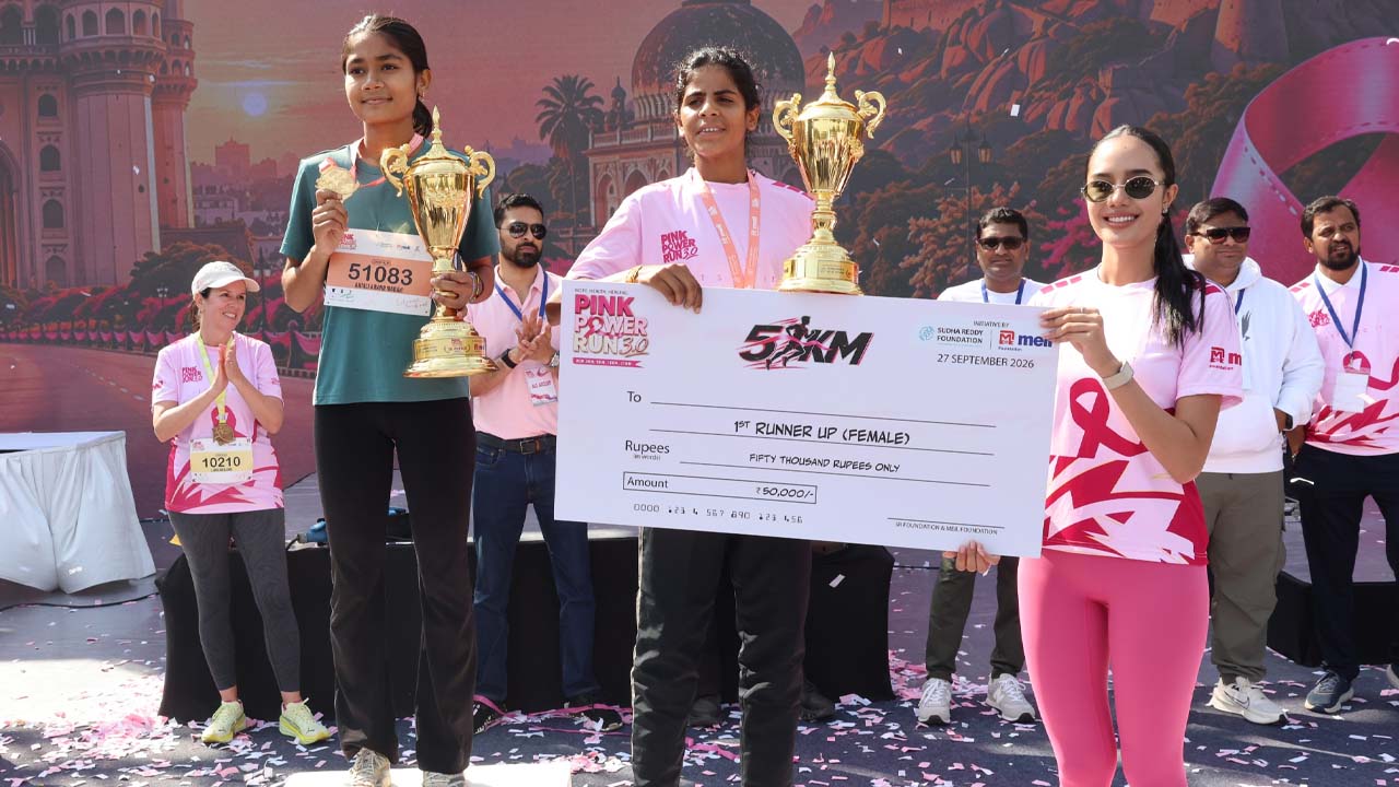 35,000 Unite in Hyderabad for Pink Power Run 3.0