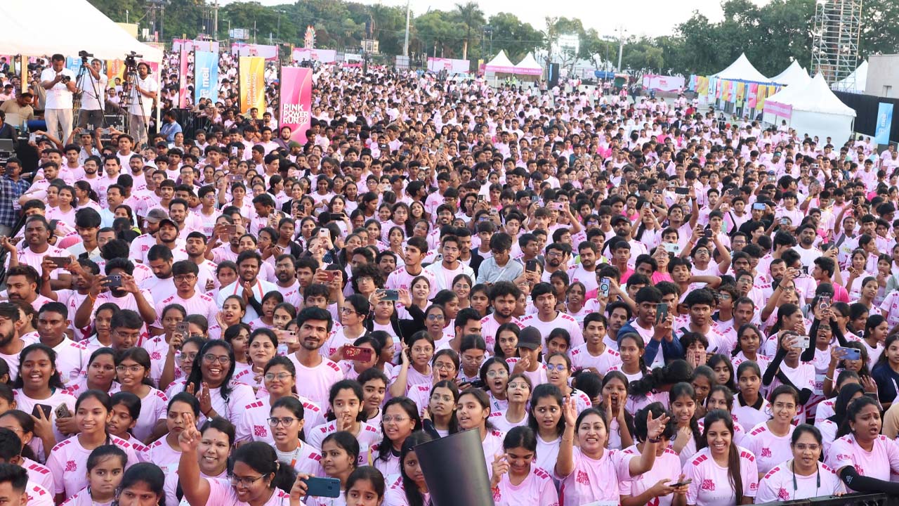 35,000 Unite in Hyderabad for Pink Power Run 3.0