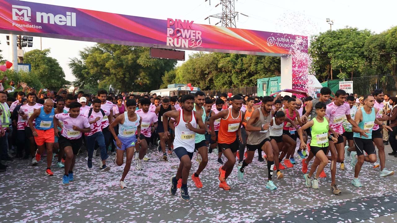 35,000 Unite in Hyderabad for Pink Power Run 3.0