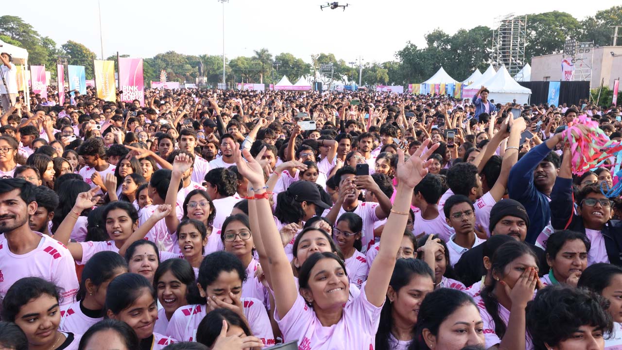 35,000 Unite in Hyderabad for Pink Power Run 3.0