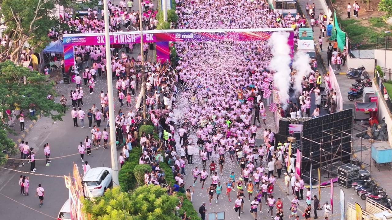 35,000 Unite in Hyderabad for Pink Power Run 3.0