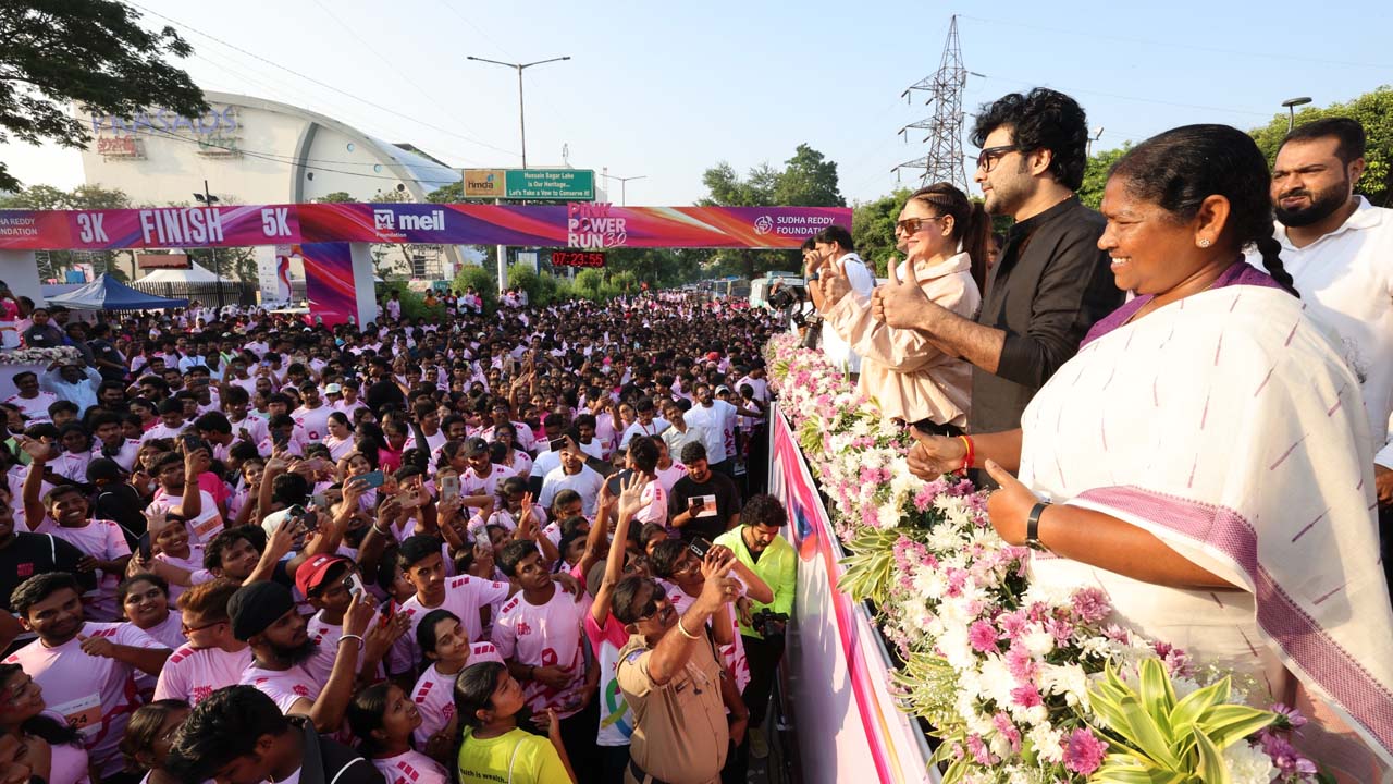 35,000 Unite in Hyderabad for Pink Power Run 3.0