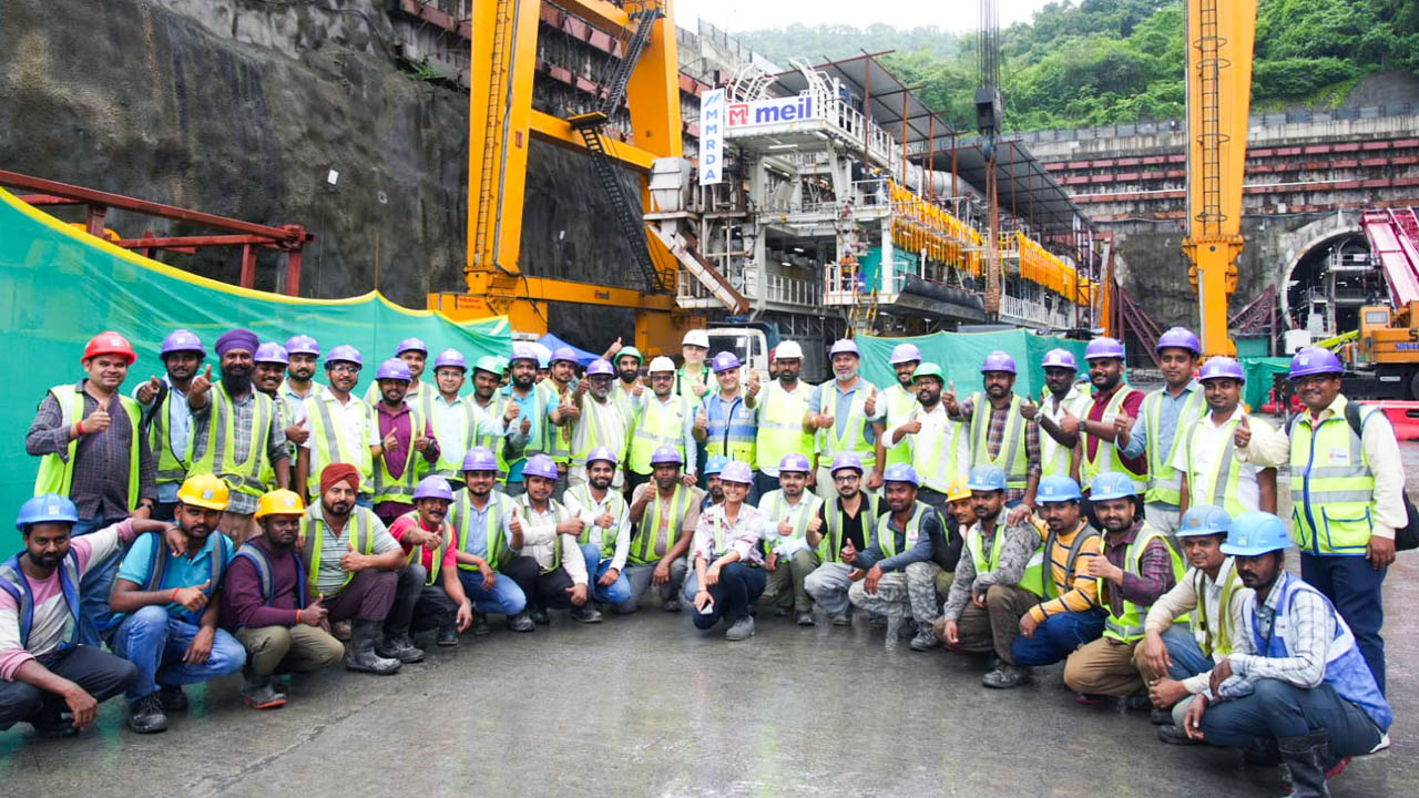 Arjuna: 2nd TBM Launched at Thane-Borivali Twin Tunnel project
