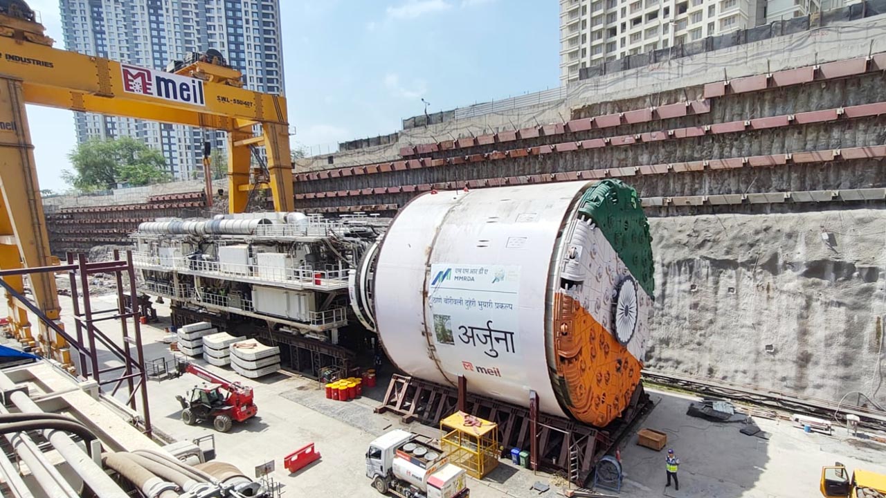 Arjuna: 2nd TBM Launched at Thane-Borivali Twin Tunnel project