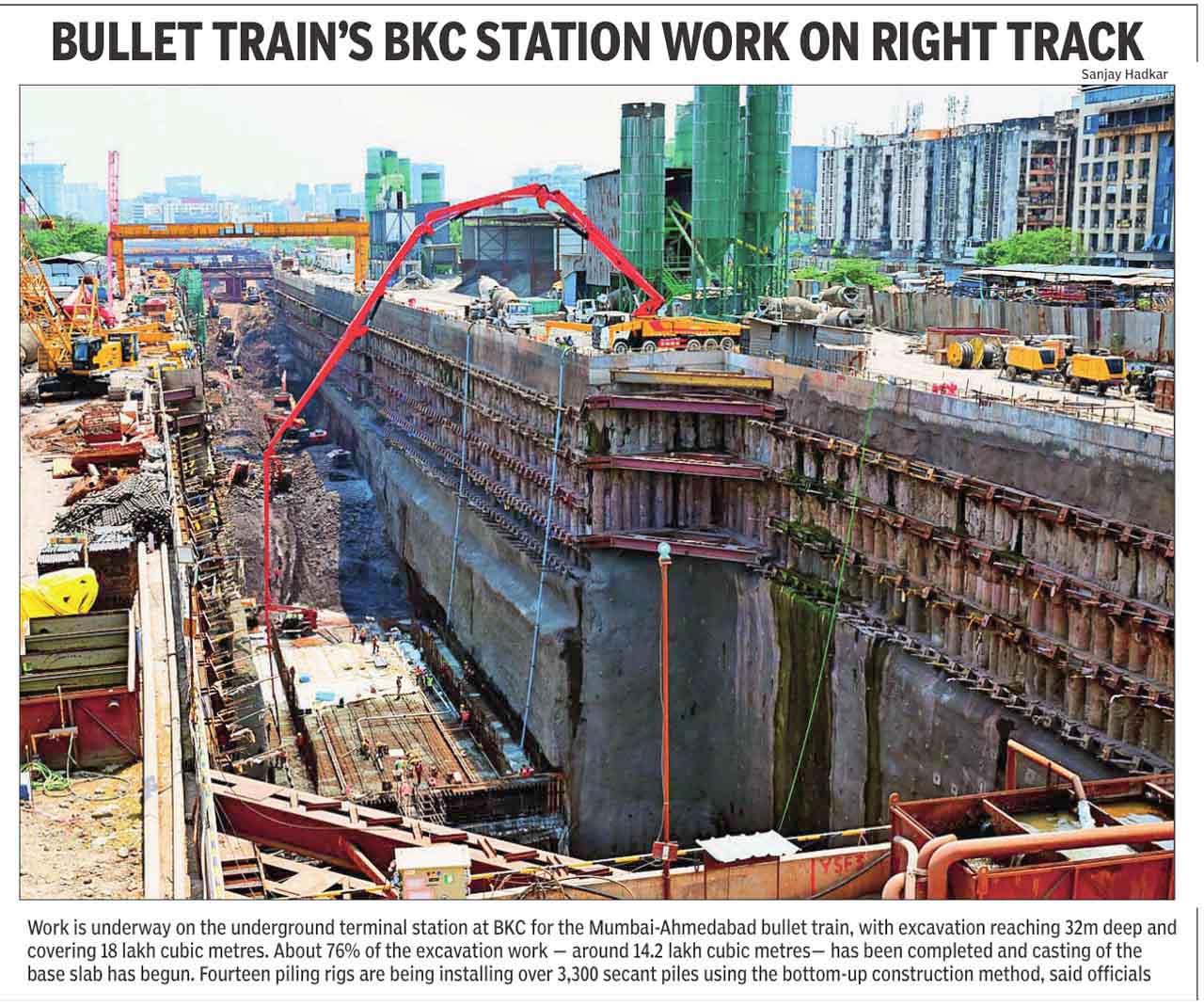 Bullet Train's BKC Station Work On Right Track