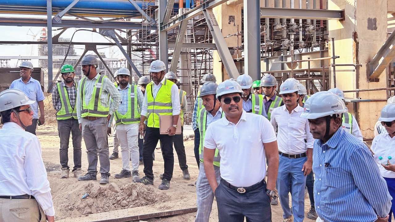MEIL MD PV Krishna Reddy Visit to Barmer Refinery