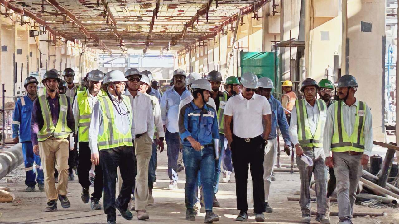 MEIL MD PV Krishna Reddy Visit to Barmer Refinery