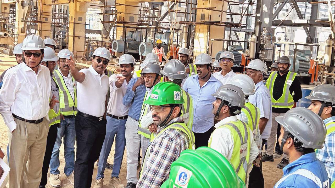MEIL MD PV Krishna Reddy Visit to Barmer Refinery