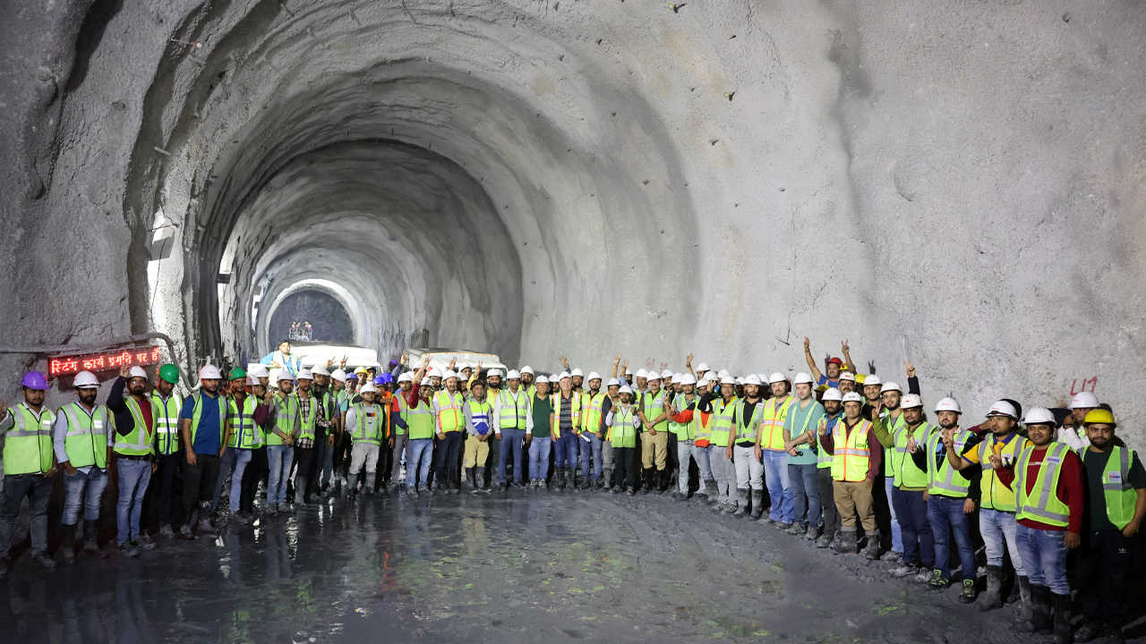 MEIL achieved Key tunnel break-through at High-altitude in Uttarkhand
