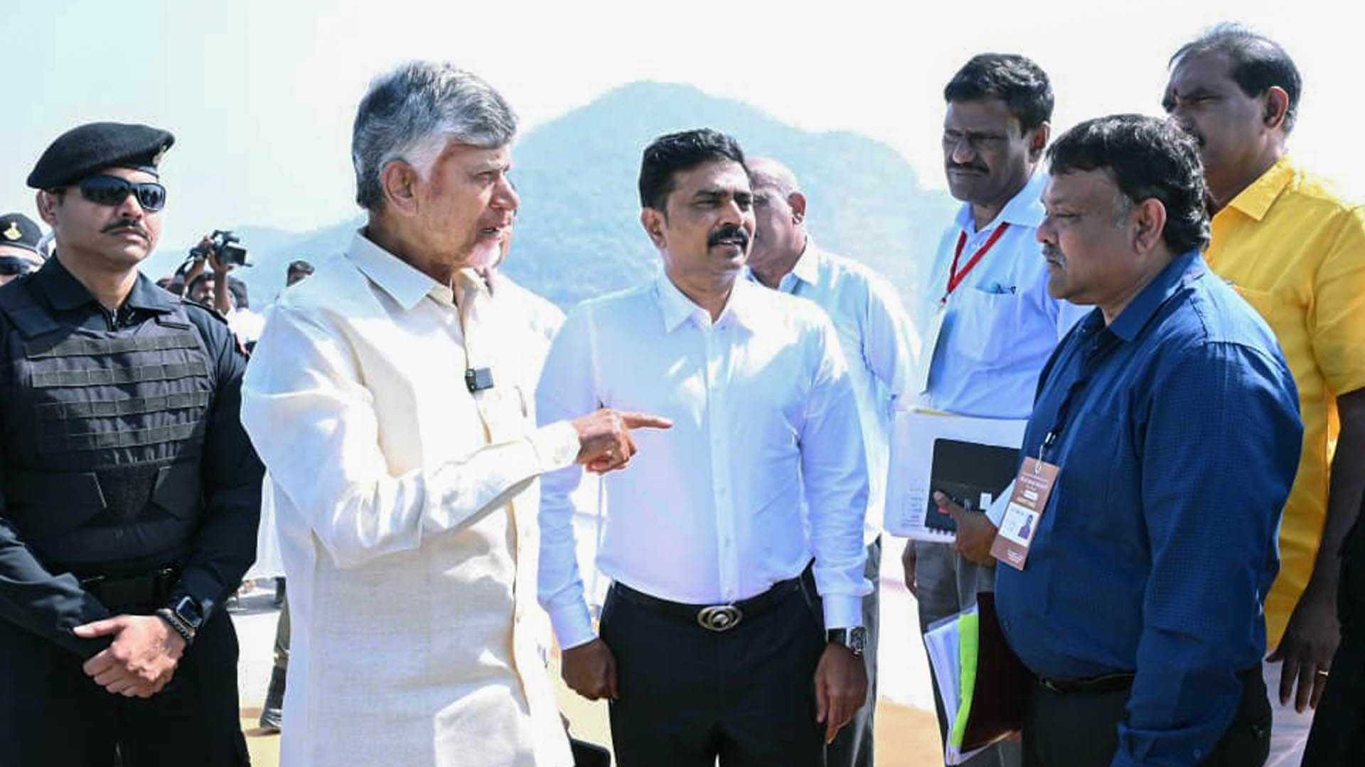 MEIL Group actively advances Polavaram project construction. Currently, our teams progress on Earth-cum-Rock Fill Dam sections Gap-1 and Gap-2, Buttress Dam, and Diaphragm Wall works to ensure reservoir stability and effective flood management. On 7th Jan 2026 Andhra Pradesh Chief Minister N. Chandrababu Naidu conducted a detailed field inspection of these ongoing activities at the project site. He reviewed progress across the core structural components under MEIL Group's execution. The Chief Minister examined Gap-1 and Gap-2 rock-fill embankment construction, featuring layered sand, clay, and heavy rock for robust Godavari flow containment. He also assessed Buttress Dam progress and Diaphragm Wall installation in the challenging sand-reach foundation, achieving 88% civil works completion. Chief Minister Naidu appreciated the impressive work progress and commended MEIL Group's engineering teams for rapid execution and adherence to the highest quality standards. MEIL Group remains committed to delivering Polavaram's comprehensive irrigation, hydropower, and drinking water benefits through excellence in infrastructure development.