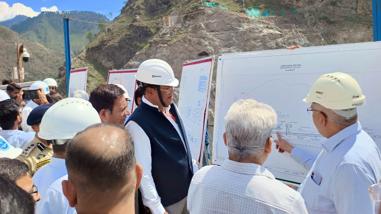 Jammu and Kashmir CS Atal Dulloo Visits Ratle Power Project
