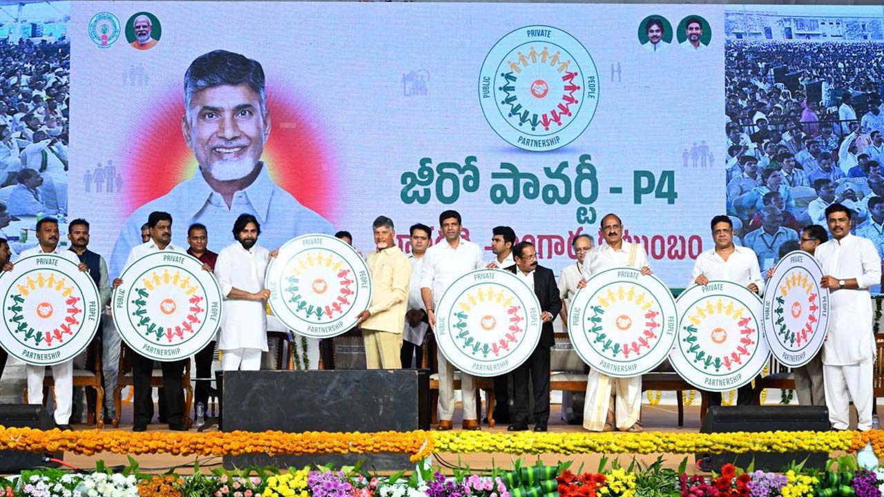 MEIL MD Krishna Reddy at the Zero Poverty P4 Event in AP