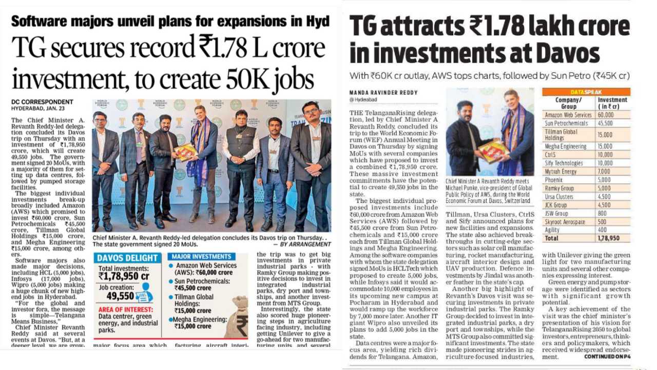 MEIL Signed Key MoUs at World Economic Forum