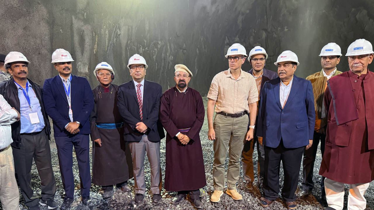 final breakthrough of the Zojila Tunnel